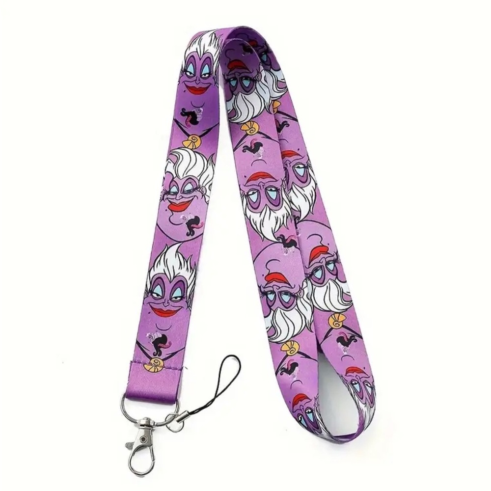Disney Purple Ursula Lanyard with Clip